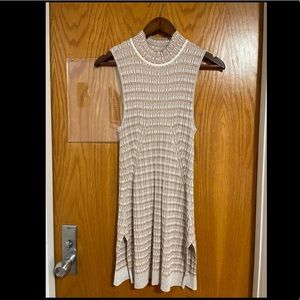 Ribbed Mock-turtleneck Top